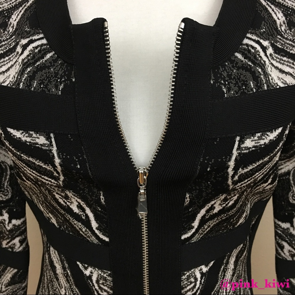 Robert Rodriguez Marbled Intarsia Graphic Jacket - Picture 4 of 9